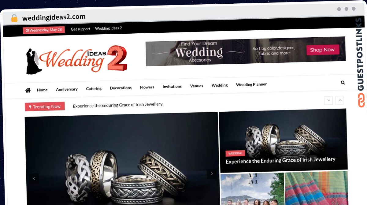 Publish Guest Post on weddingideas2.com