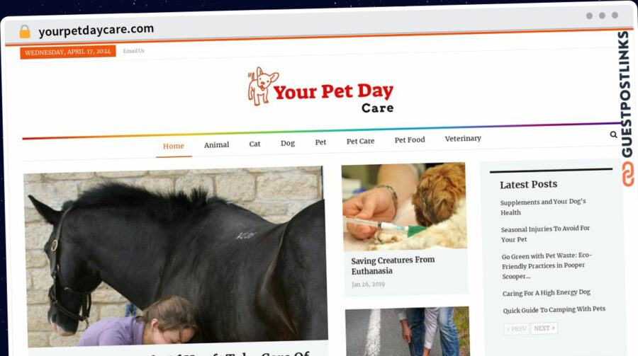 Publish Guest Post on yourpetdaycare.com