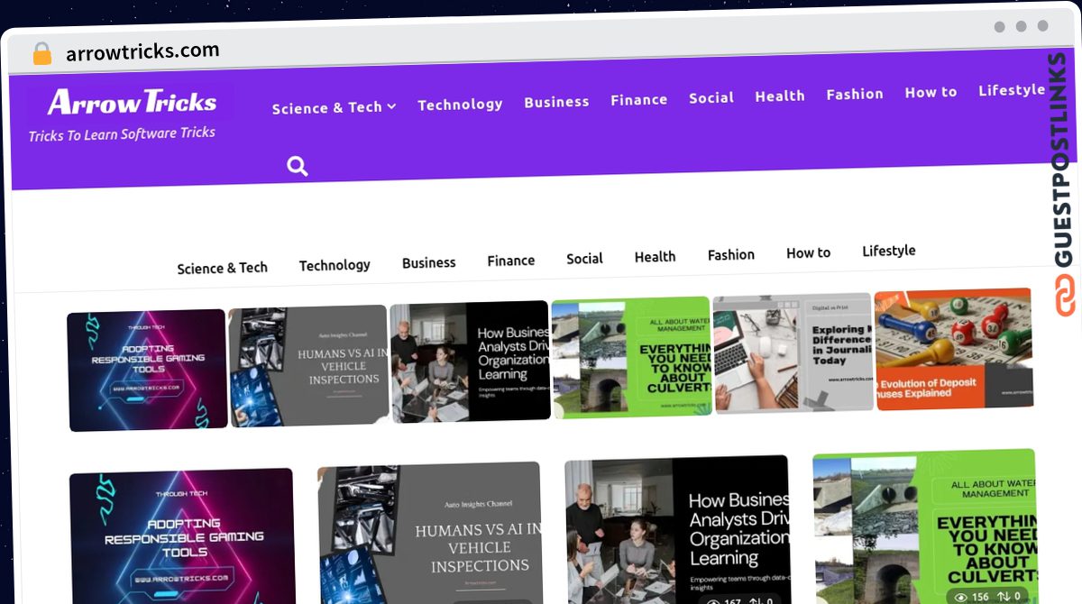 Publish Guest Post on arrowtricks.com
