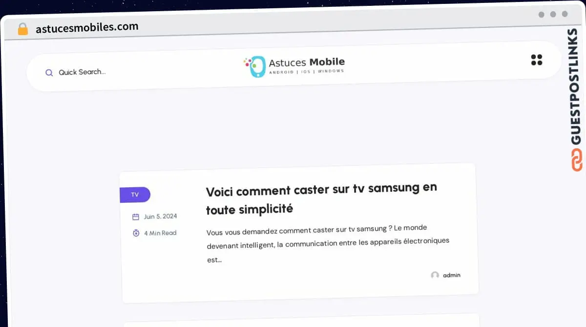 Publish Guest Post on astucesmobiles.com