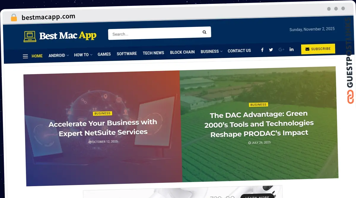 Publish Guest Post on bestmacapp.com
