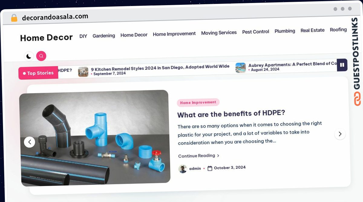 Publish Guest Post on decorandoasala.com