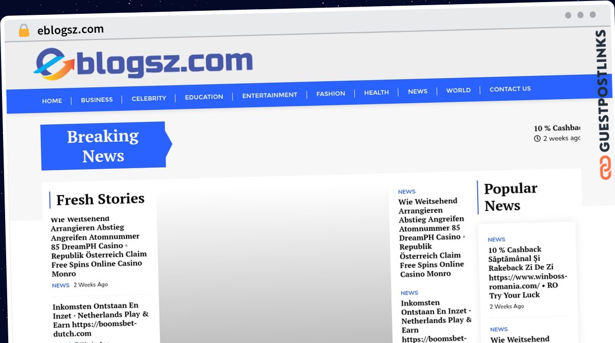 Publish Guest Post on eblogsz.com