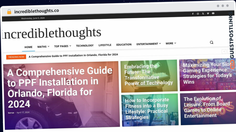 Publish Guest Post on incrediblethoughts.co