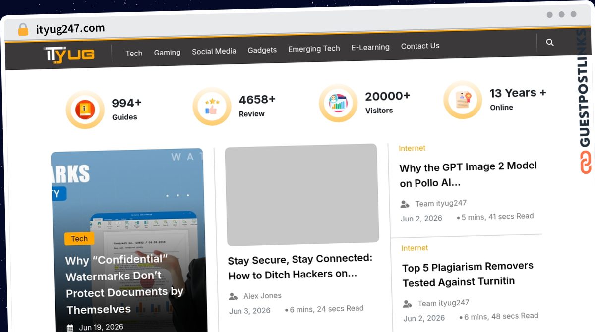 Publish Guest Post on ityug247.com