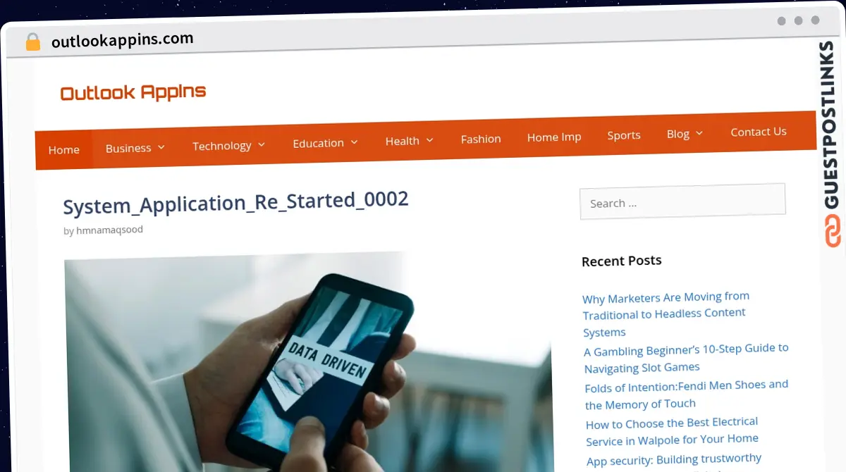 Publish Guest Post on outlookappins.com