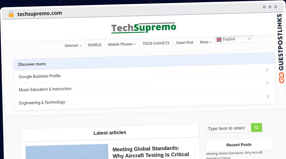 Publish Guest Post on techsupremo.com