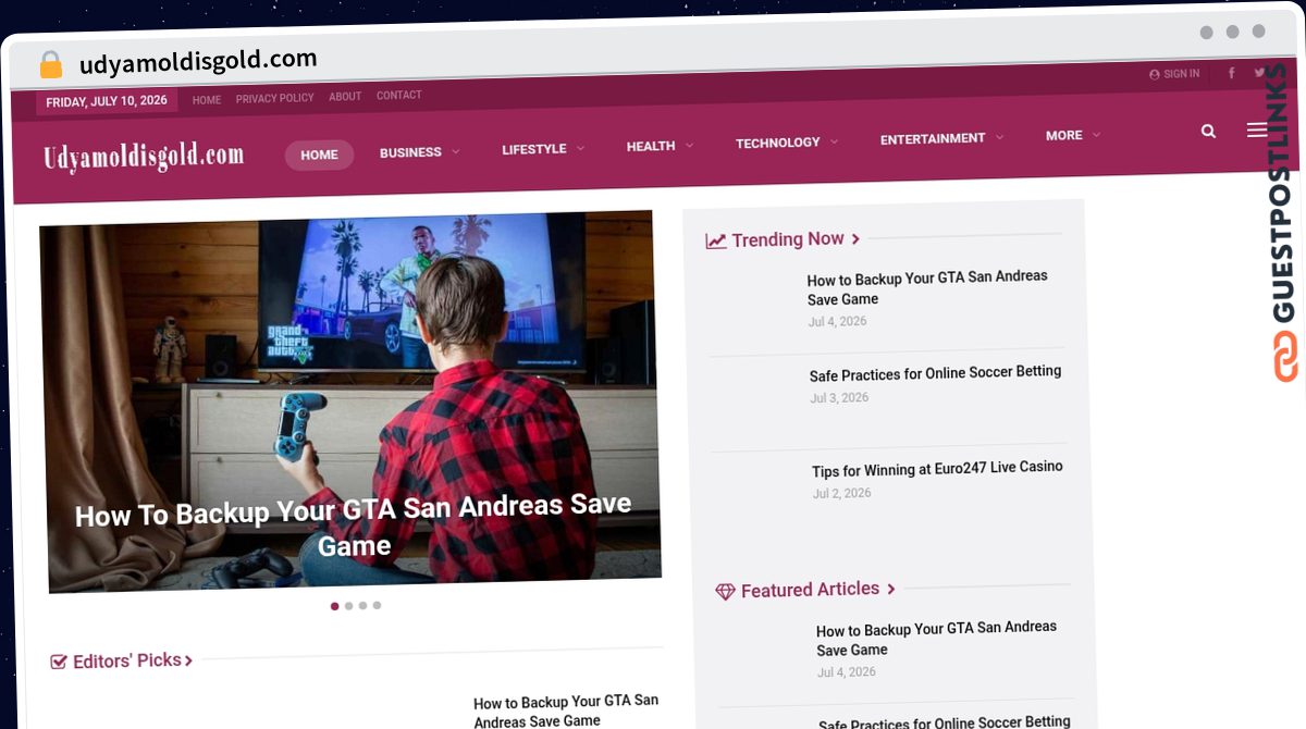 Publish Guest Post on udyamoldisgold.com