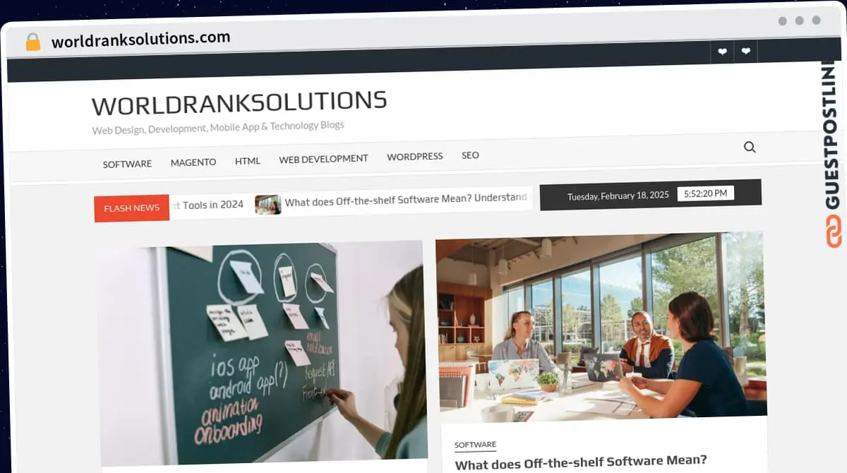 Publish Guest Post on worldranksolutions.com