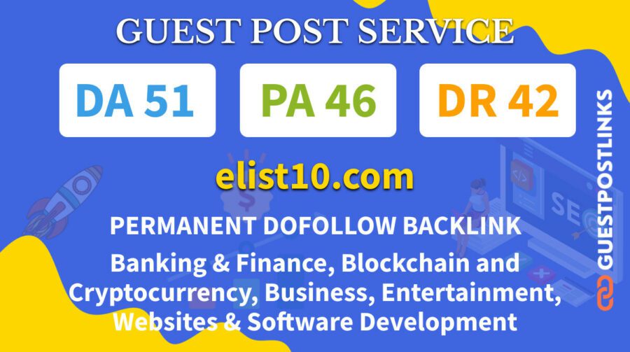 Buy Guest Post on elist10.com