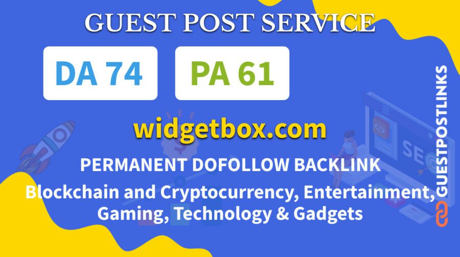 Buy Guest Post on widgetbox.com