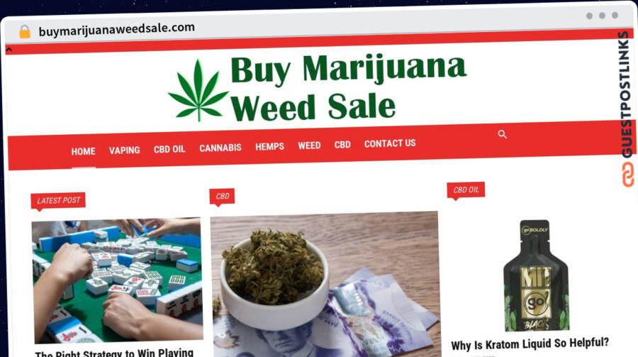 Publish Guest Post on buymarijuanaweedsale.com