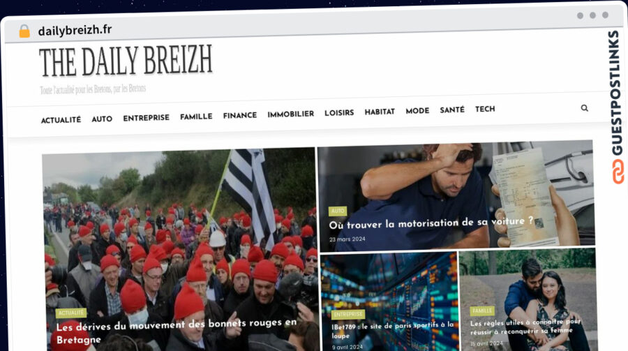 Publish Guest Post on dailybreizh.fr