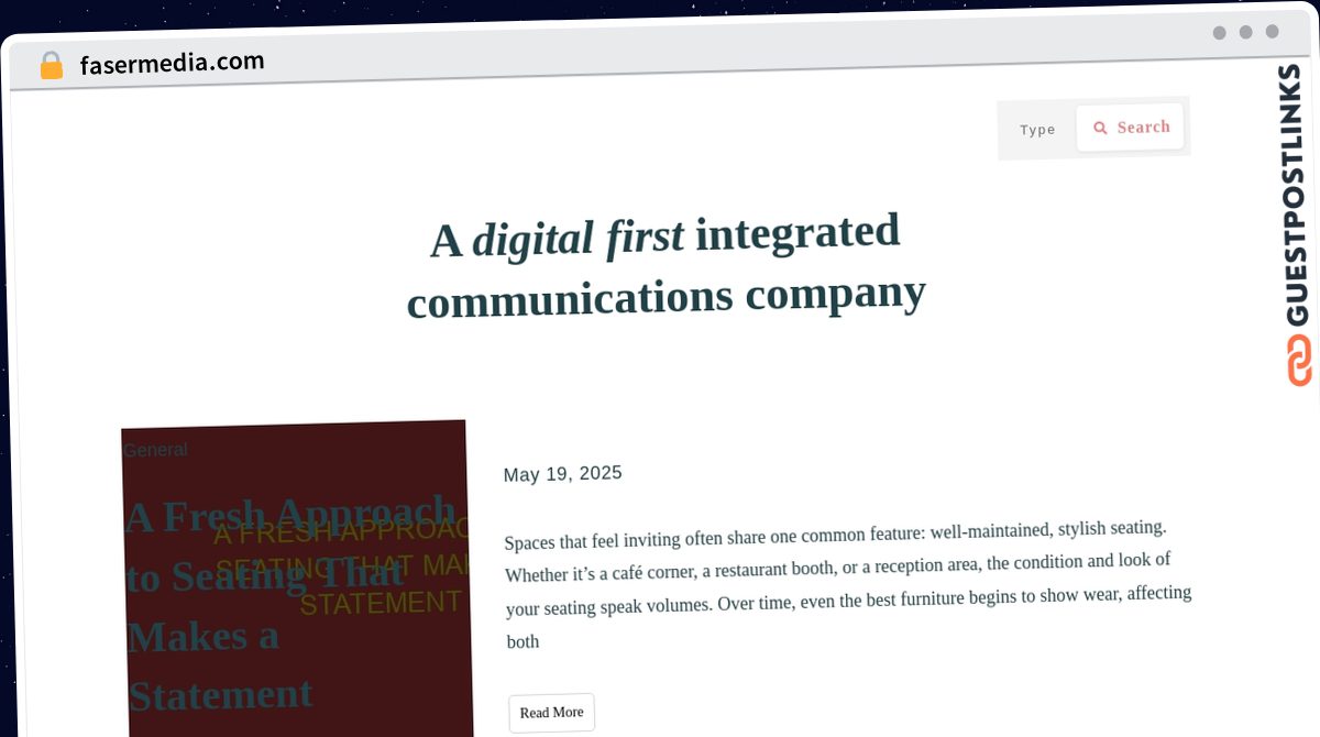 Publish Guest Post on fasermedia.com