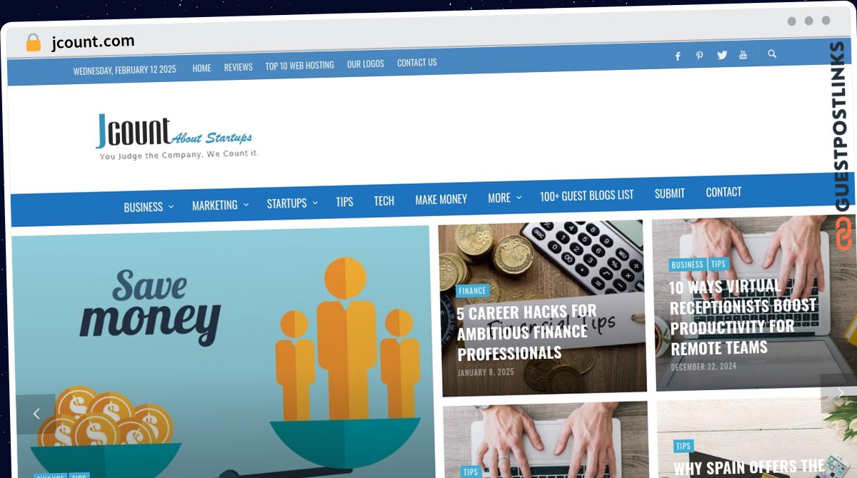 Publish Guest Post on jcount.com