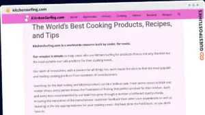 Publish Guest Post on kitchensurfing.com