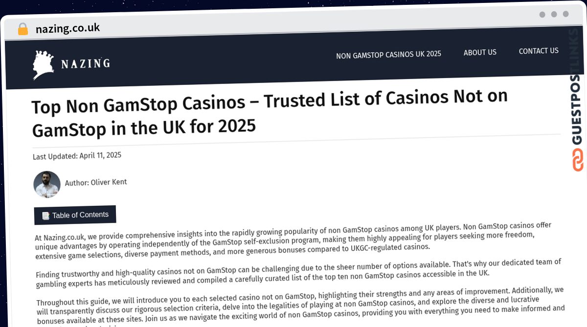 Publish Guest Post on nazing.co.uk