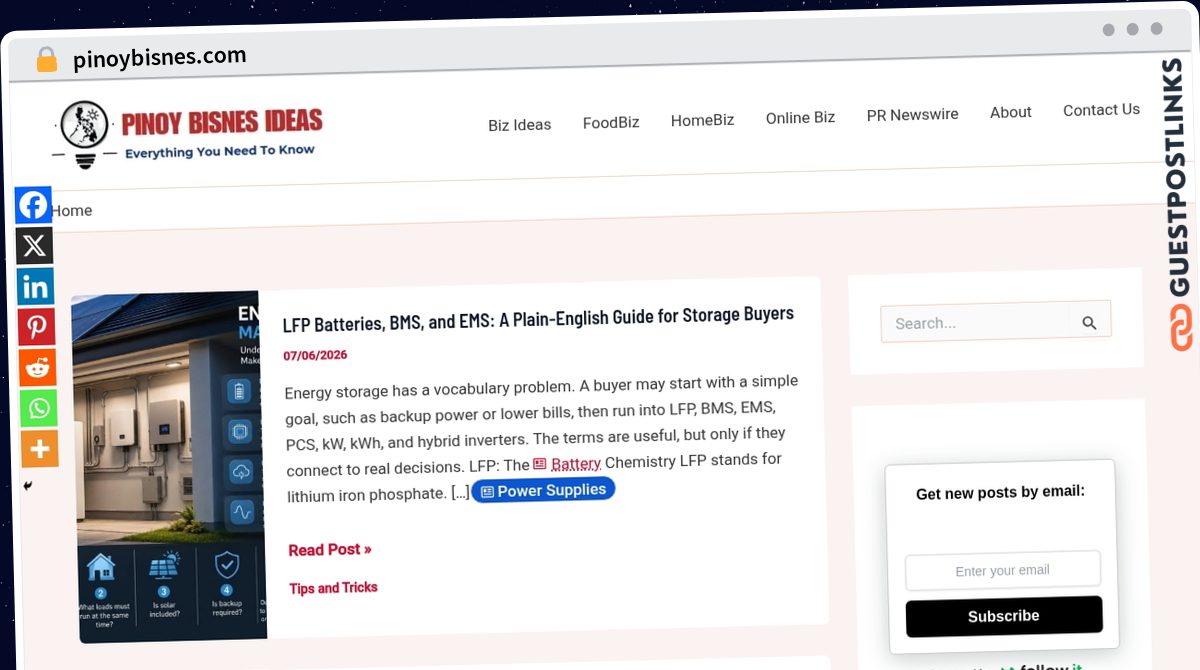 Publish Guest Post on pinoybisnes.com