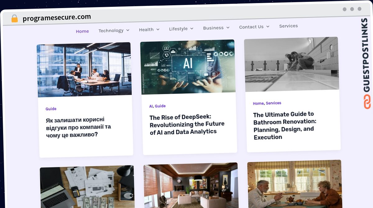 Publish Guest Post on programesecure.com