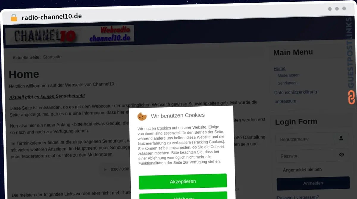 Publish Guest Post on radio-channel10.de