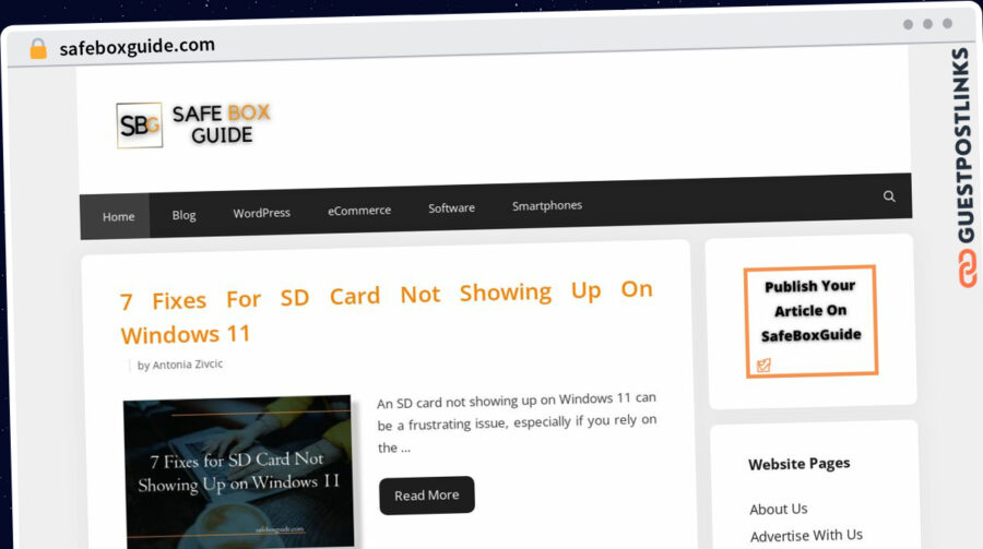 Publish Guest Post on safeboxguide.com