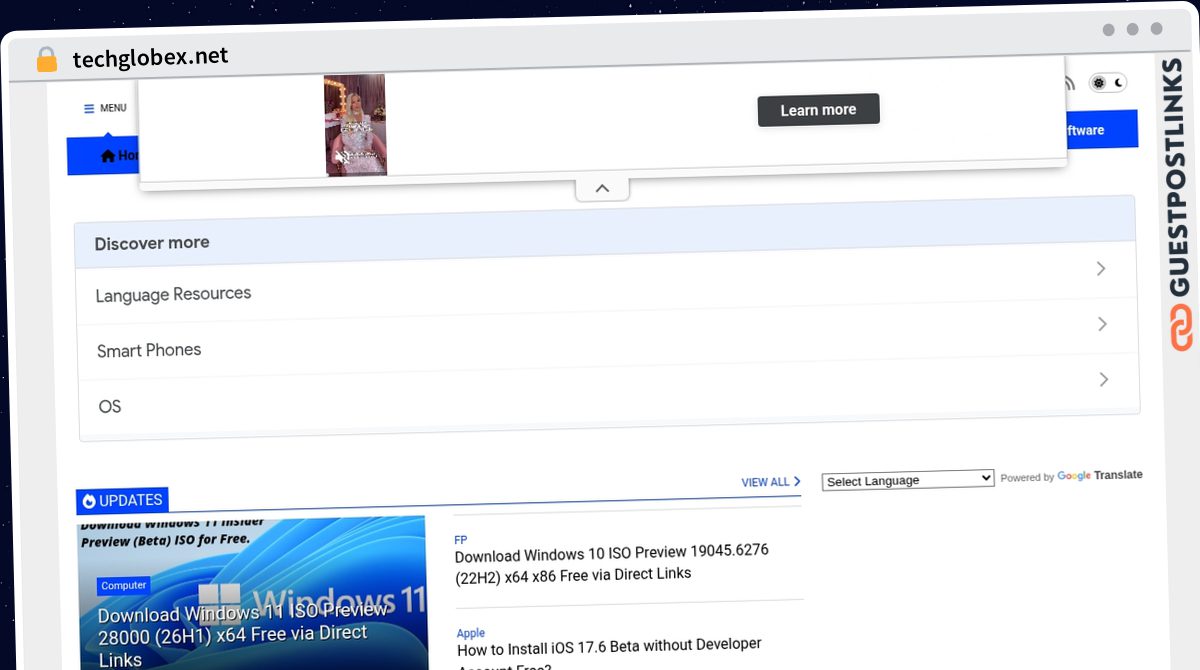 Publish Guest Post on techglobex.net