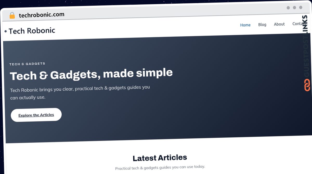 Publish Guest Post on techrobonic.com