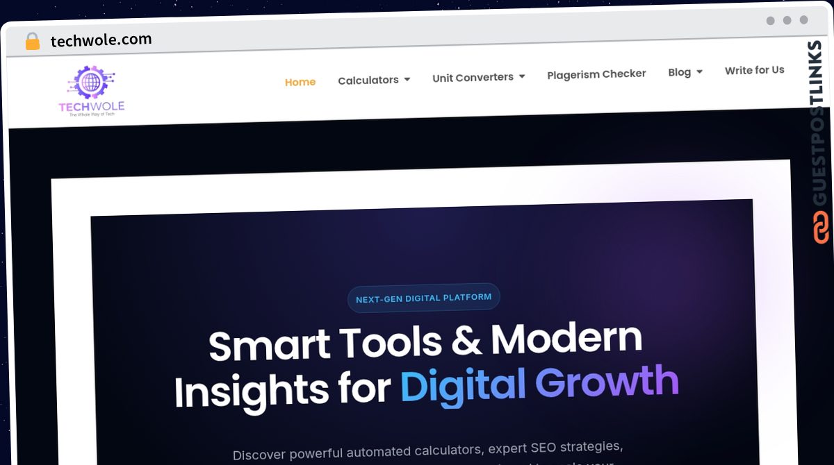 Publish Guest Post on techwole.com