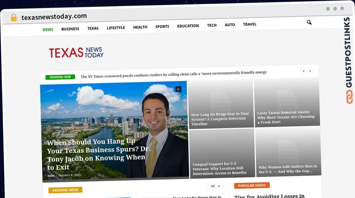 Publish Guest Post on texasnewstoday.com