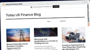Publish Guest Post on todayuk.finance.blog
