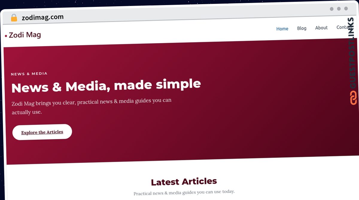 Publish Guest Post on zodimag.com