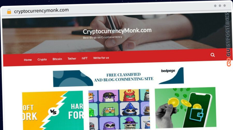 Publish Guest Post on cryptocurrencymonk.com