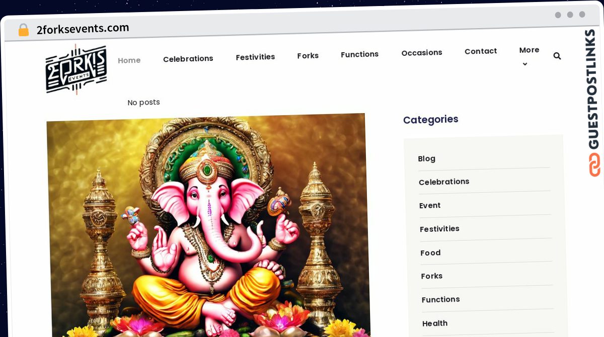 Publish Guest Post on 2forksevents.com