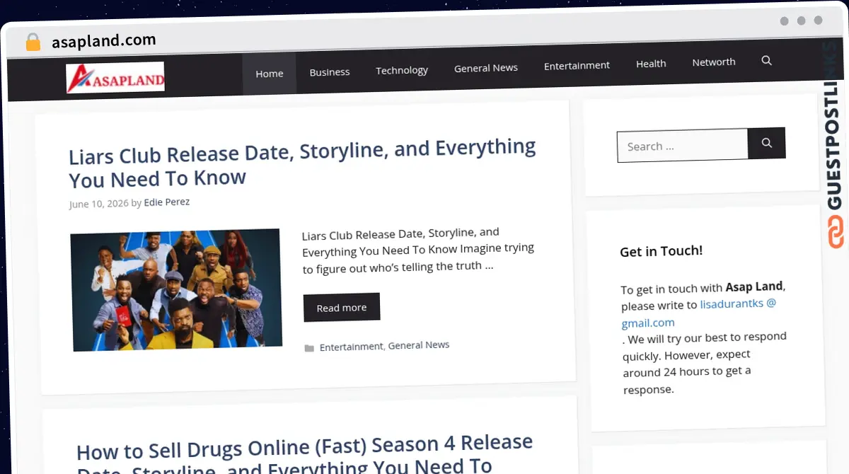 Publish Guest Post on asapland.com