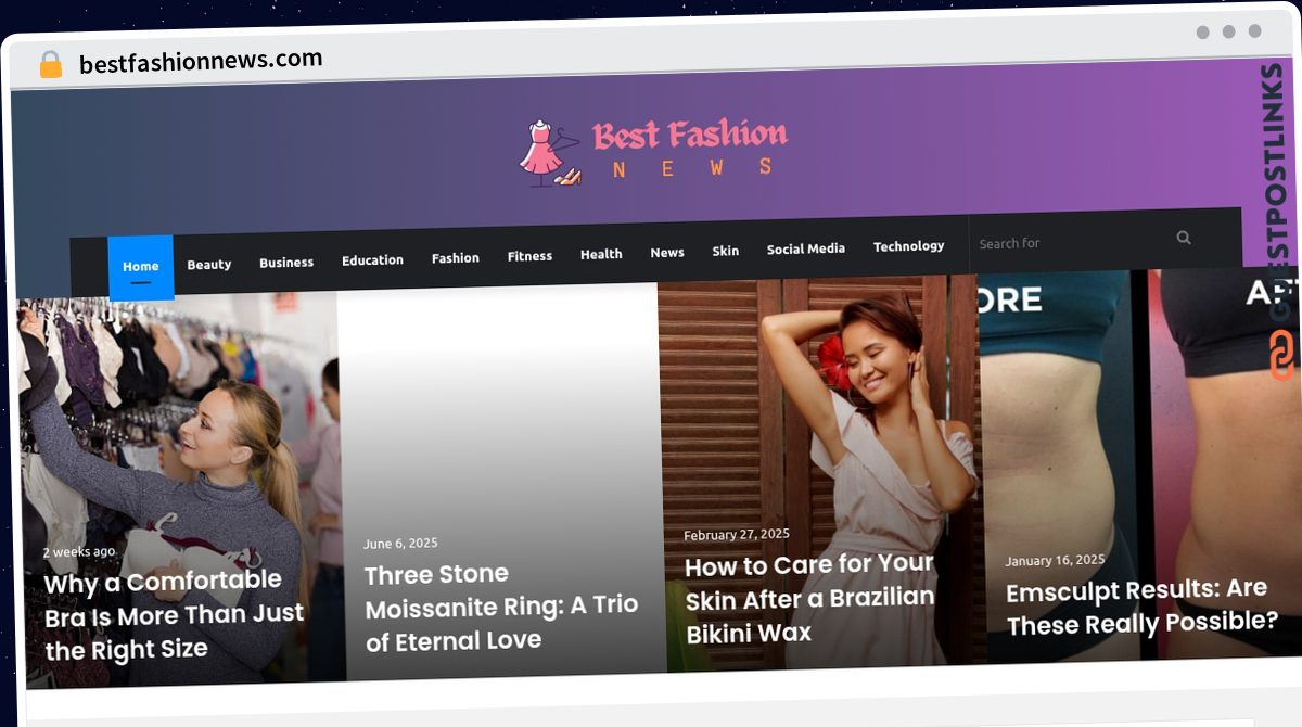 Publish Guest Post on bestfashionnews.com