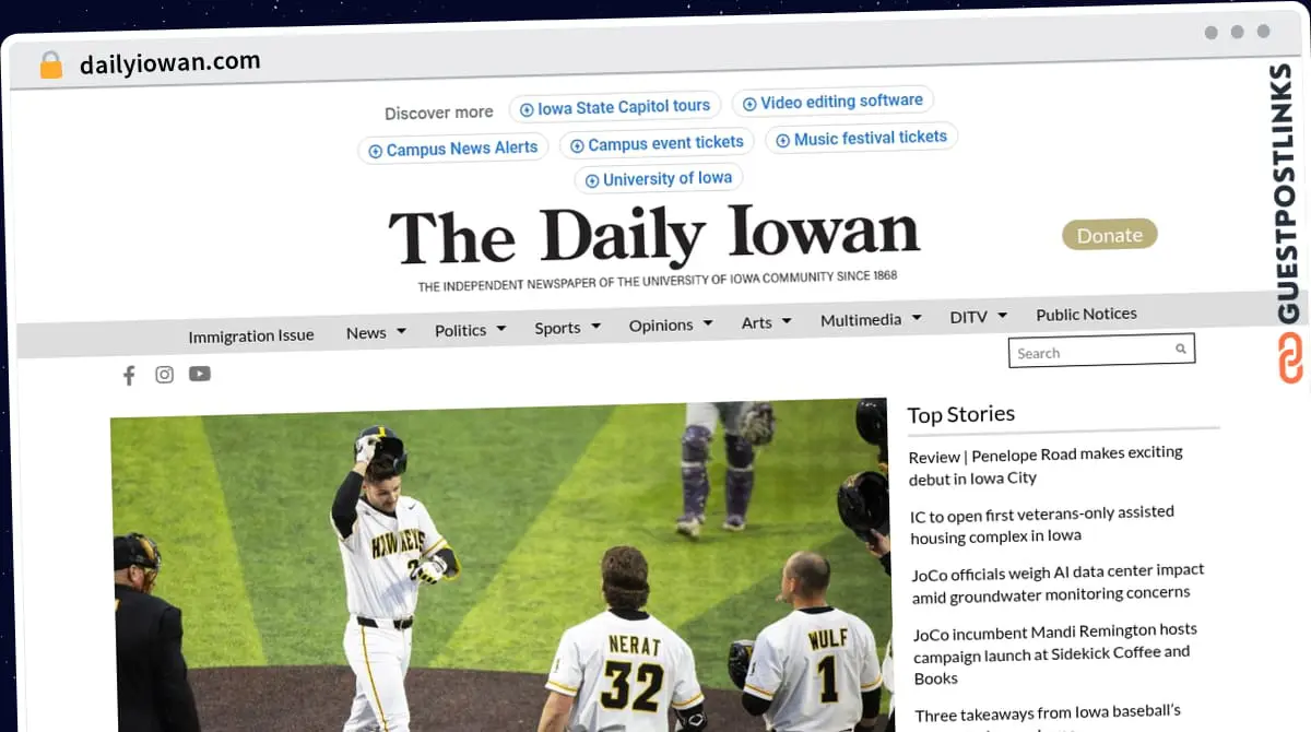 Publish Guest Post on dailyiowan.com