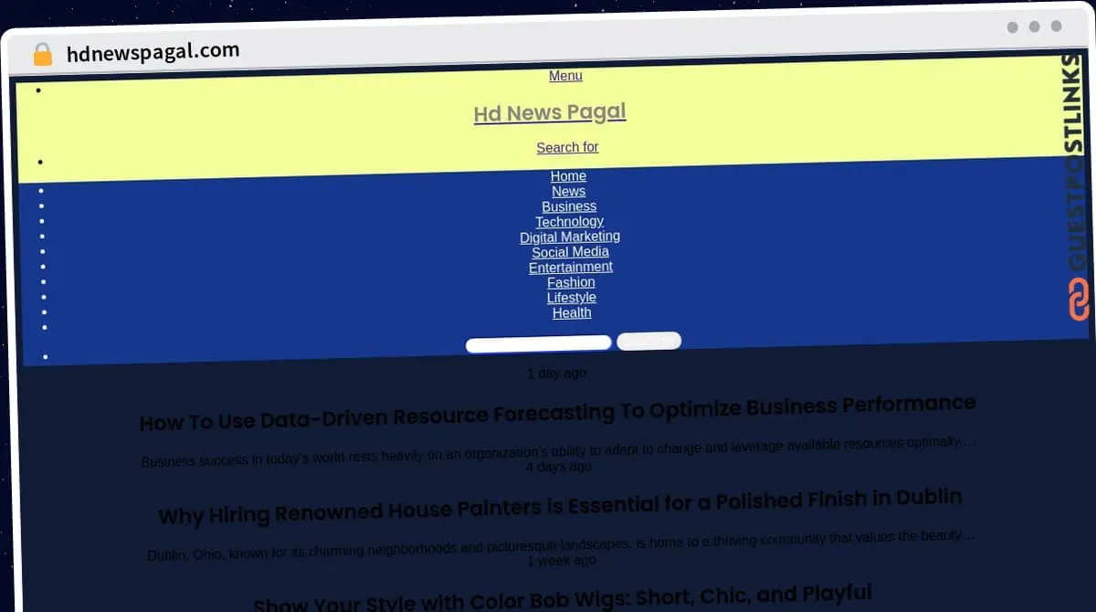 Publish Guest Post on hdnewspagal.com
