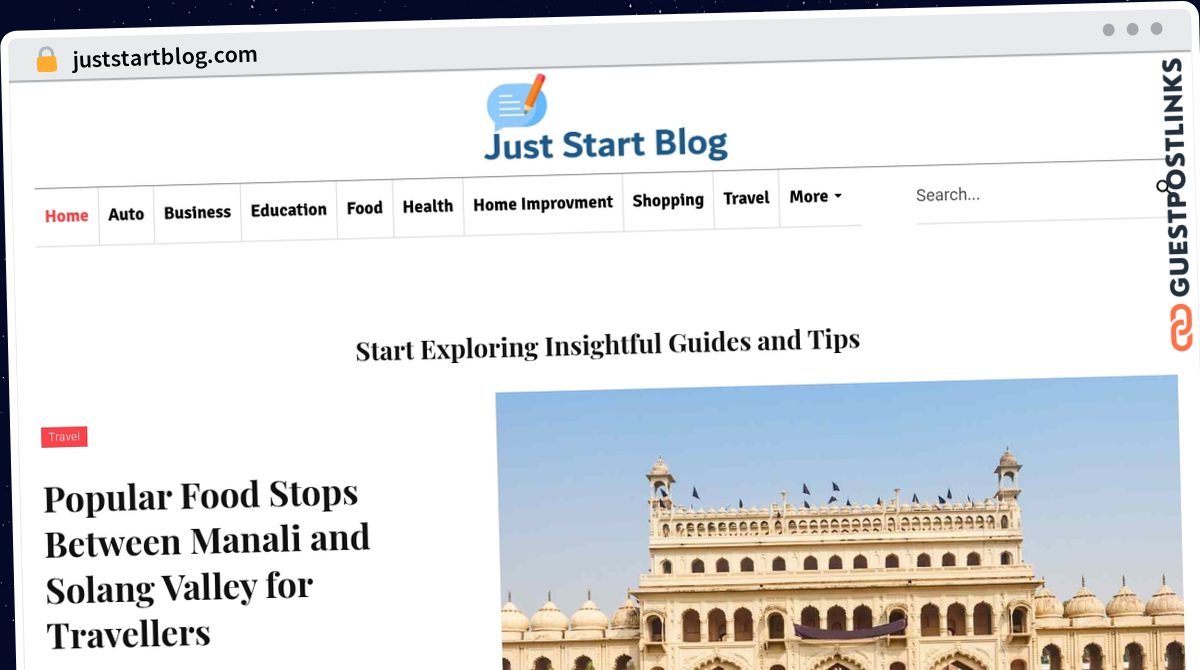 Publish Guest Post on juststartblog.com