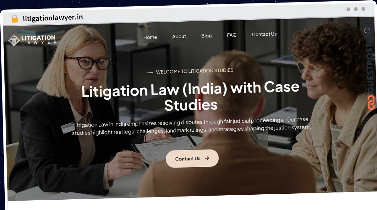 Publish Guest Post on litigationlawyer.in