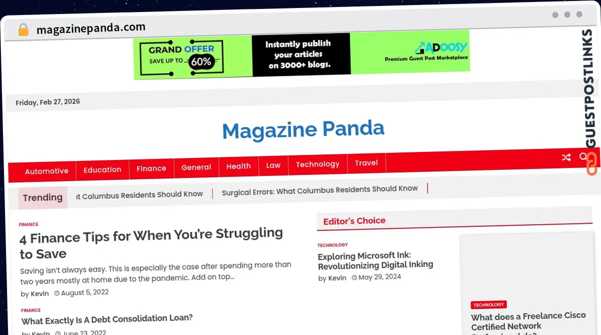 Publish Guest Post on magazinepanda.com