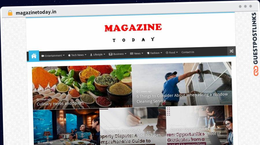 Publish Guest Post on magazinetoday.in