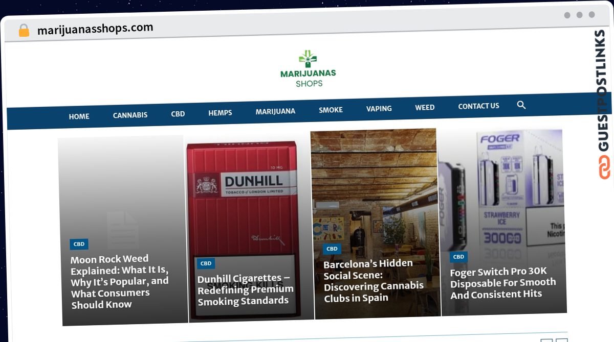 Publish Guest Post on marijuanasshops.com