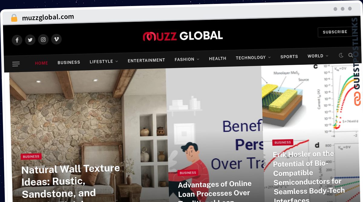 Publish Guest Post on muzzglobal.com