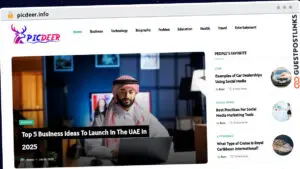 Publish Guest Post on picdeer.info