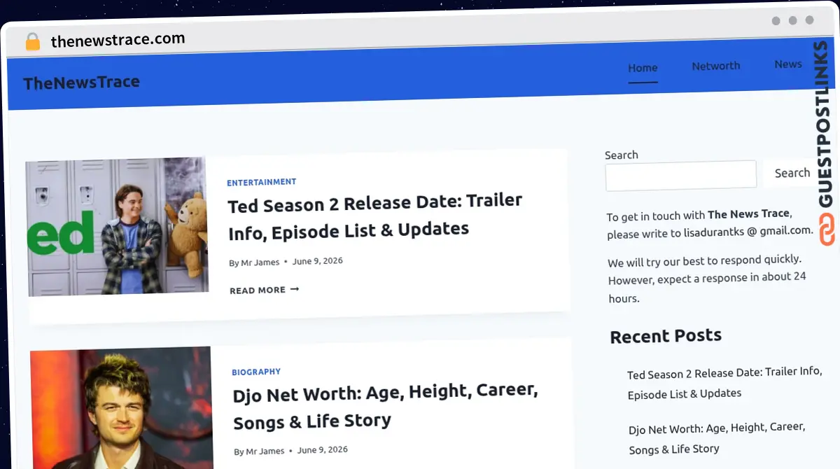Publish Guest Post on thenewstrace.com