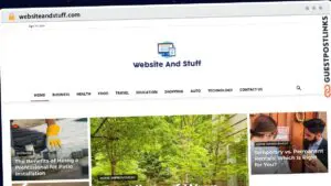 Publish Guest Post on websiteandstuff.com