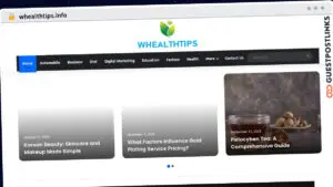 Publish Guest Post on whealthtips.info