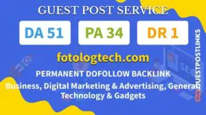 Buy Guest Post on fotologtech.com