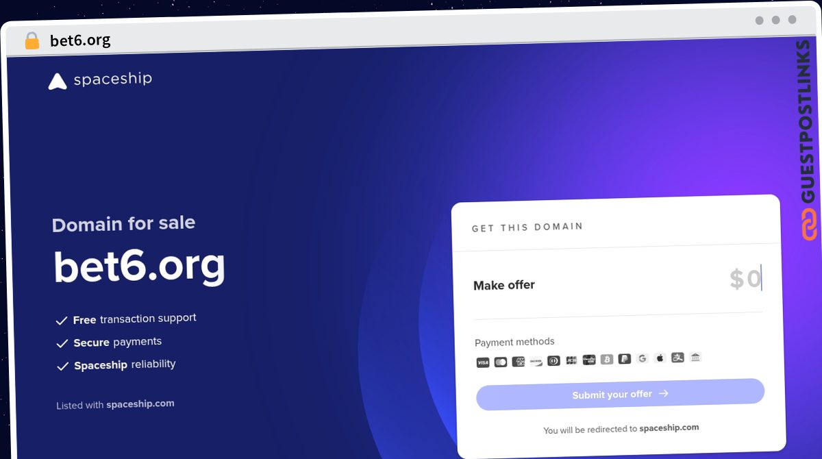 Publish Guest Post on bet6.org