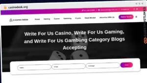 Publish Guest Post on casinodesk.org